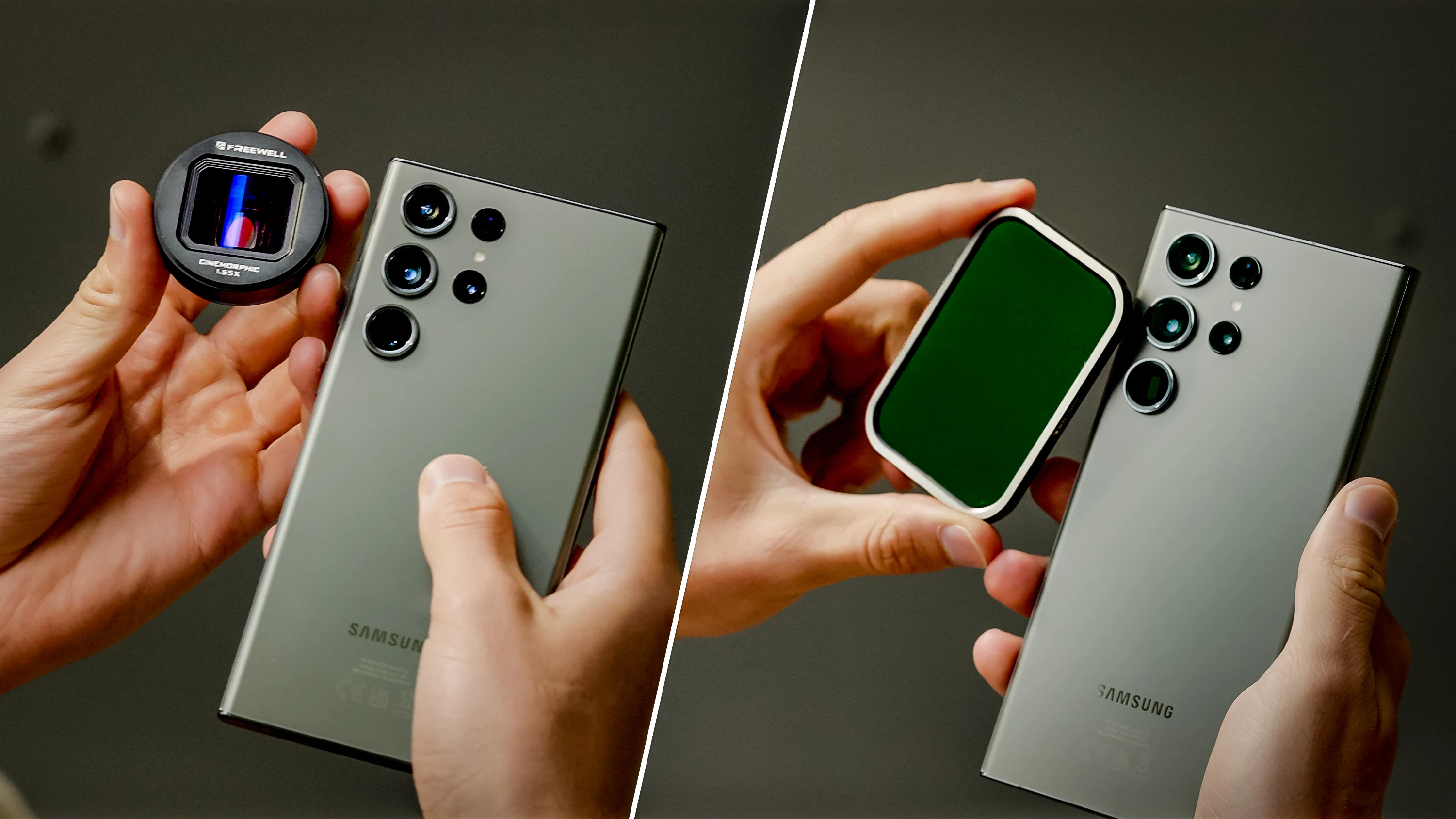 Freewell Samsung Galaxy S24 Ultra Pro Kit Blue Movie Lens Selfie