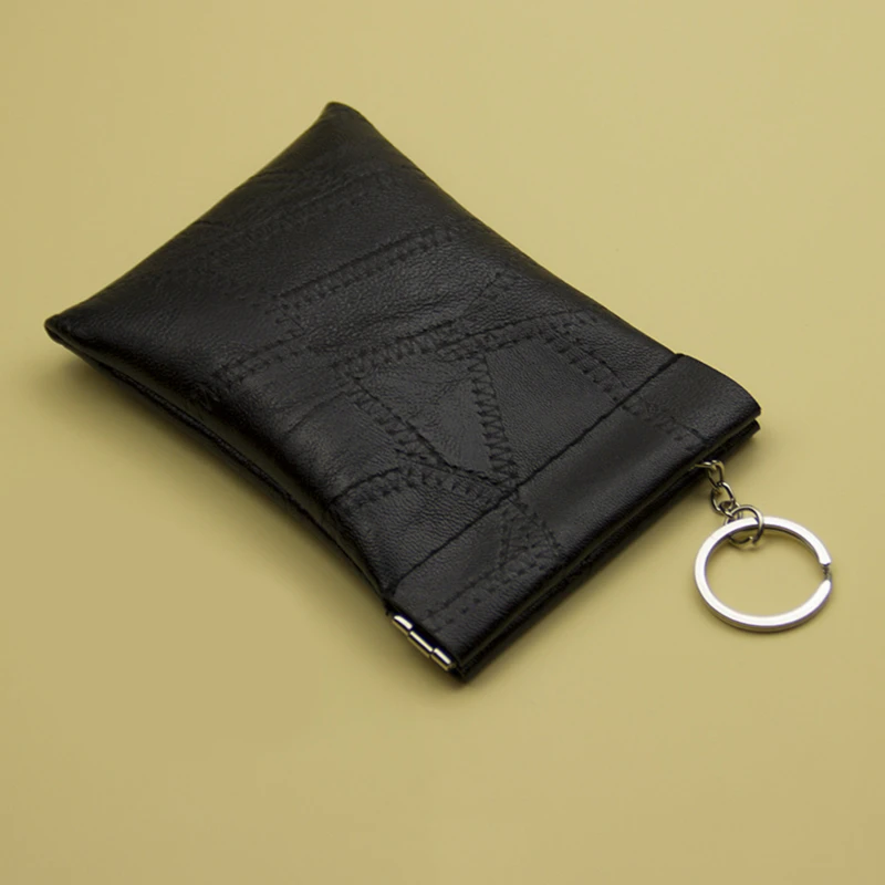 High Capacity Key Wallet Women Men Coin Housekeeper Keychain Purse Organizer Bag Car Keys Cover Simple Key Holder Case key organizer key case key purse key holder