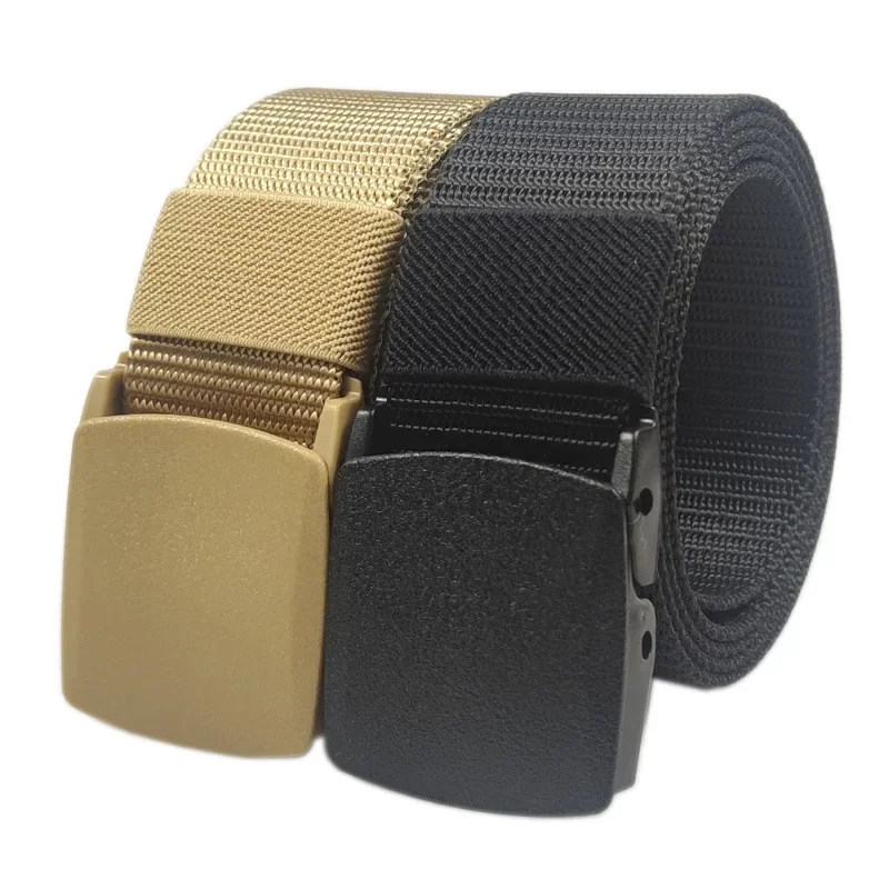 Red Automatic Buckle Nylon - Men Belt Waist Canvas Belt Outdoor Strap Travel Jeans Black Belts for Women