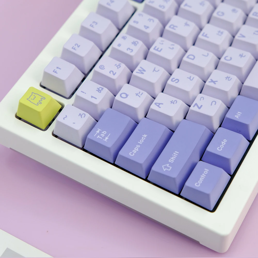 Gmk-keycaps Gato Bonito Perfil Cereja Pbt Sublimação de Tintura Teclado Mecânico Interruptor mx 61 64 68 75 84 84 87 980 129 Chaves - Imagem 6