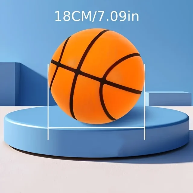 1 Pack Silent Foam Basketball Made of Non-Toxic Eva Material Suitable for Children to Use Ideal for Indoor and Outdoor Play, Beach Fun, and Team Games Vibrant Colors Christmas Thanksgiving Halloween Gift 5