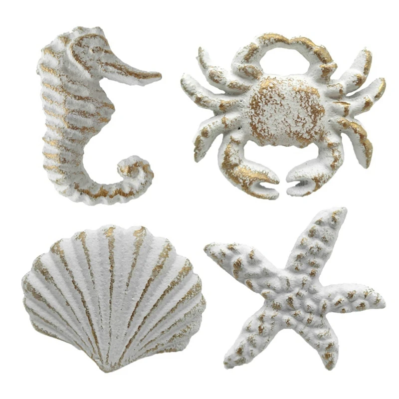 

4Pcs Retro Marine Style Cast Iron Drawer Handle-Kitchen Cabinet Wardrobe Closet Hardware