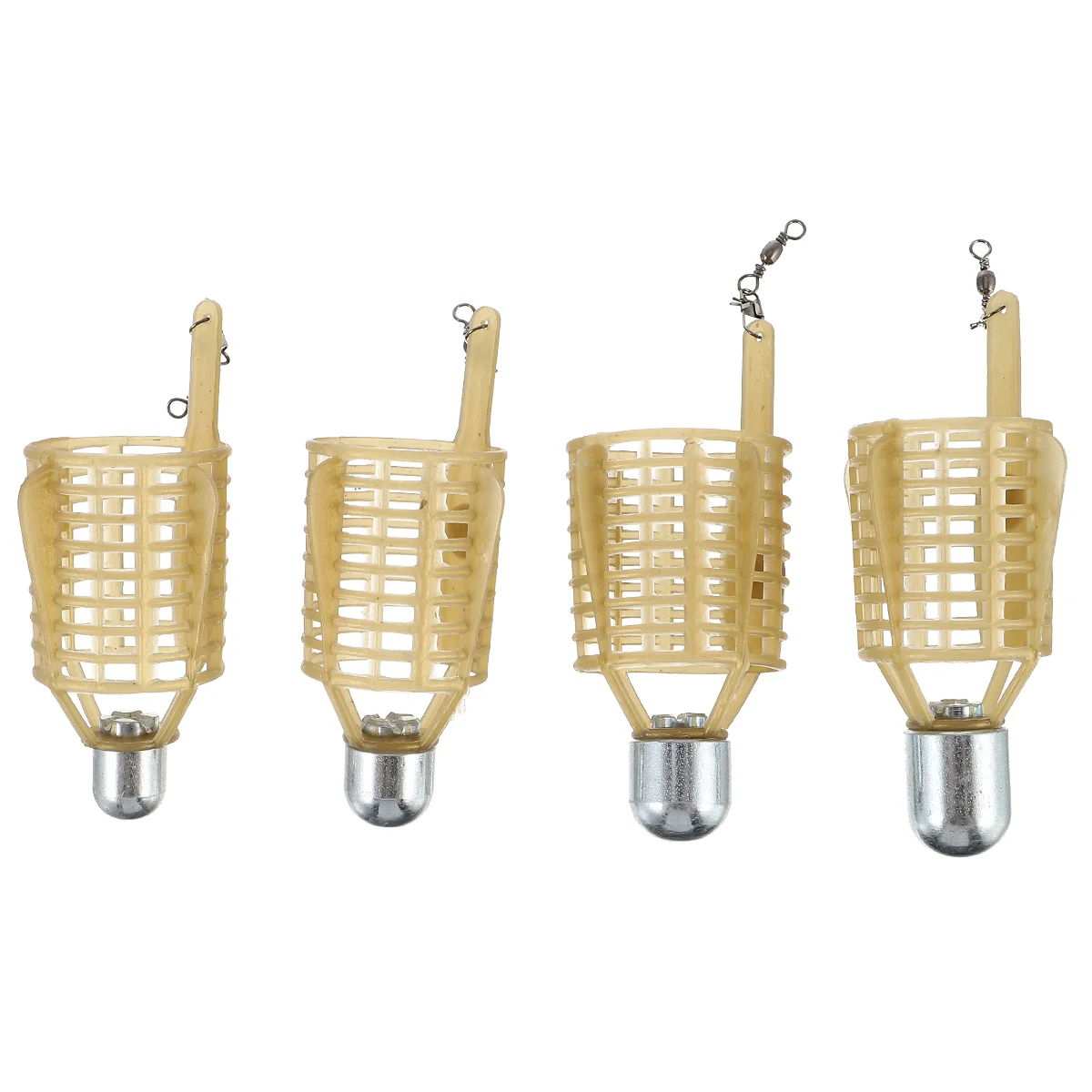 

4Pcs Fishing Bait Cage Lure Cage Bait Fishing Trap Basket Fishing Tackle
