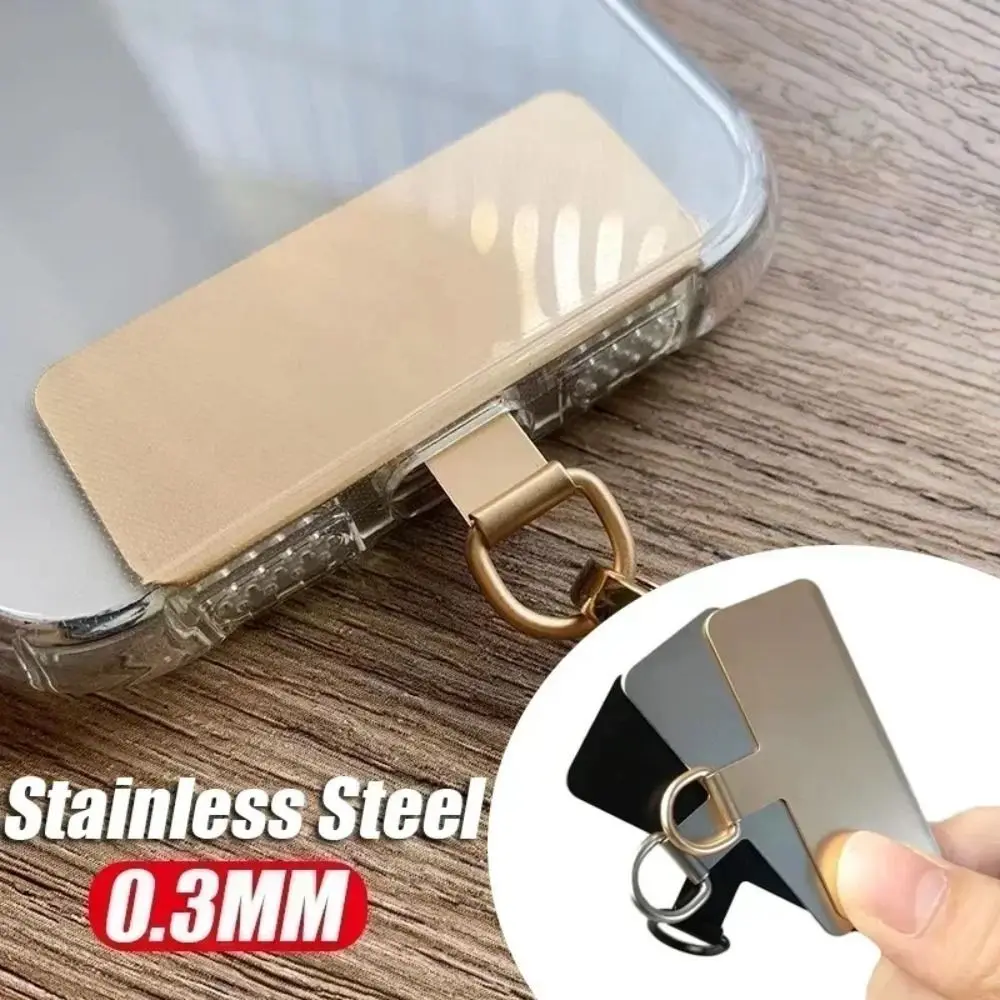 Universal Metal Phone Lanyard Card Holder with Tether Tab