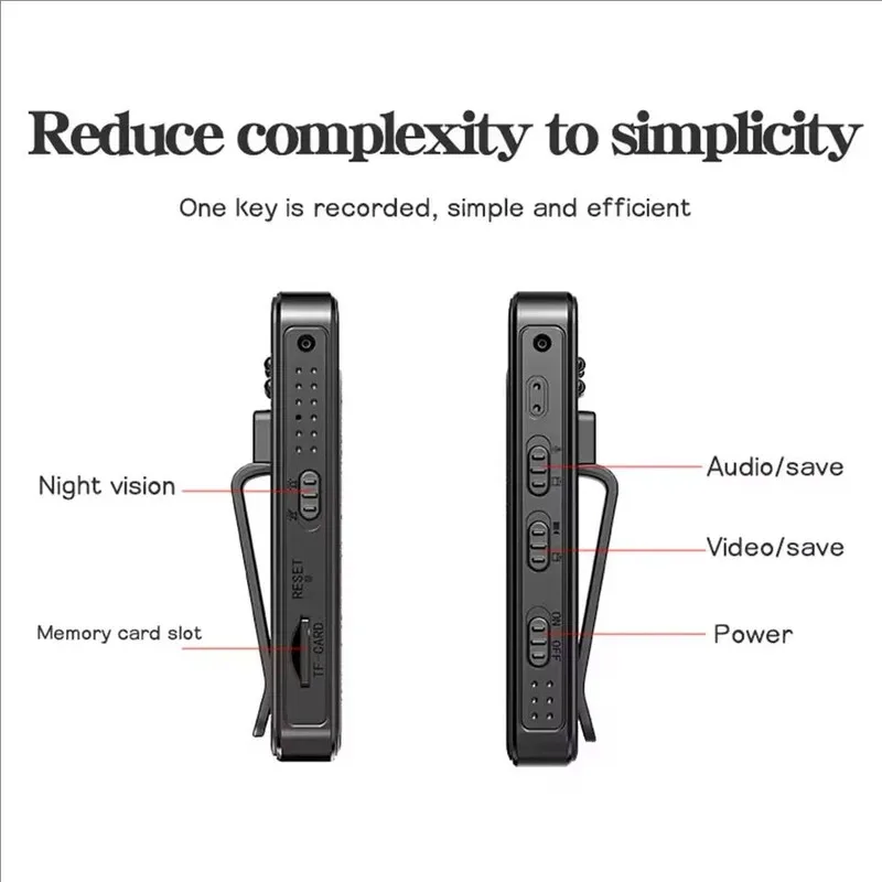 1080P HD Mini Camera Portable Small Digital Video Recorder Surveillance Camcorder Night Vision Video Police BodyCam Infrared