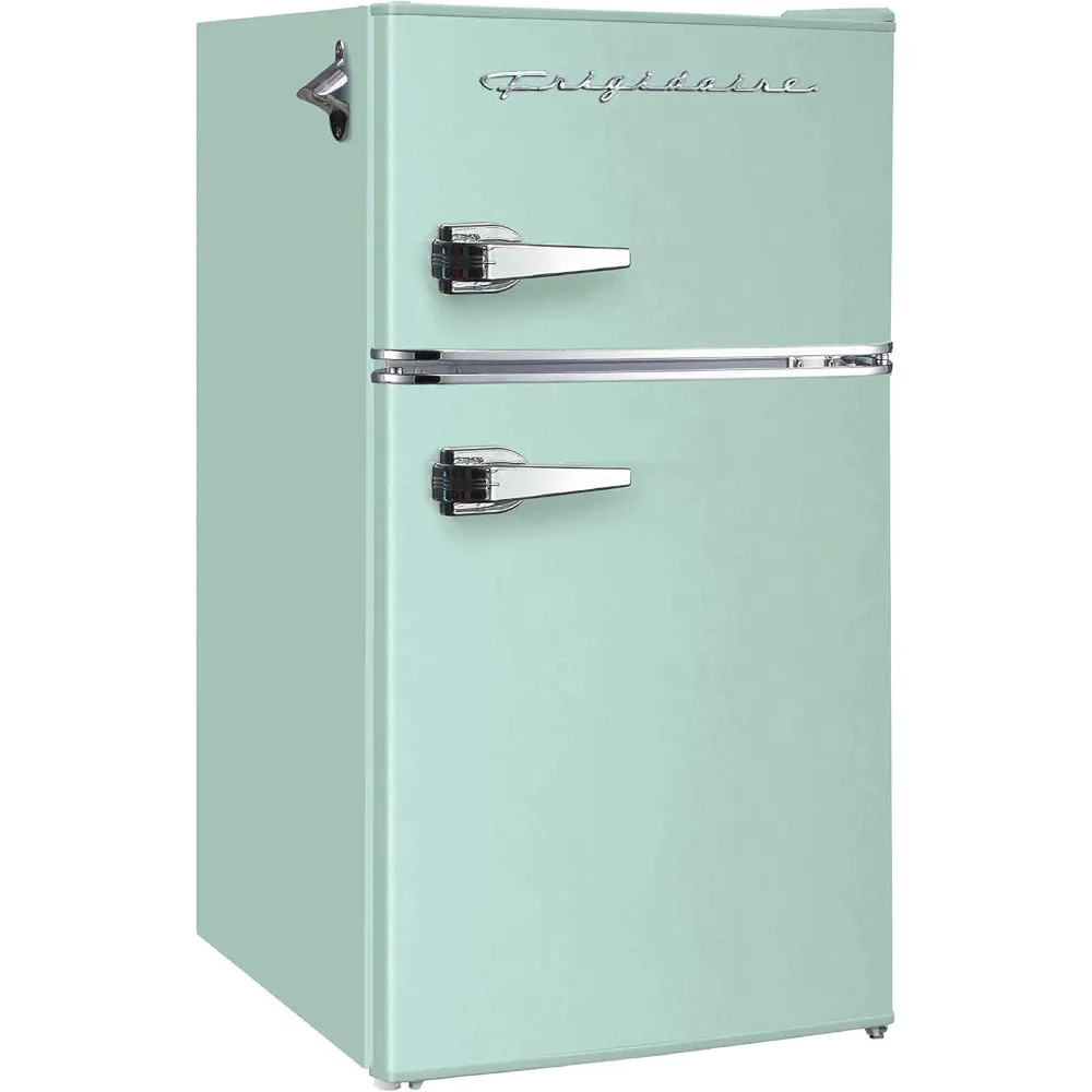 EFR840-MINT EFR840 Retro Mini Fridge with Freezer & Side Bottle Opener-Small 2 Door Refrigerator