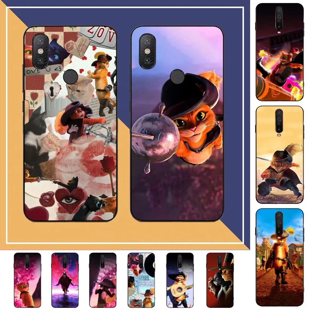Custodia Per Telefono Disney Puss In Boots Per Redmi Note 4X5 A 6 7 8 Pro T 9 Pro 9S 10 Pro 11 Pro 11S 11Epro Pocom3Pro
