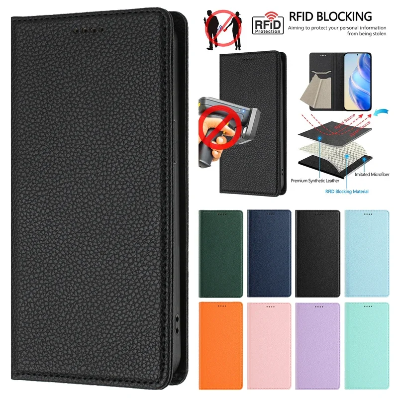 HMD Skyline TA-1600 Premium Magnetic Wallet Leather Flip Case