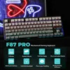 AULA F87 Pro Mechanical Keyboard 3 Mode 2.4G/USB/Bluetooth Tri Mode Wireless Gaming Keyboard 87 Key Hotswap RGB Gasket Keyboard 1