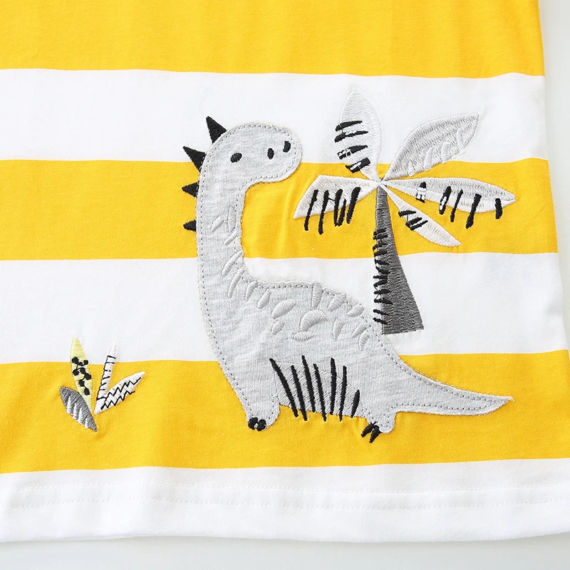 Two-pieces Kids Clothes Top+ Pants Set Tracksuit 2025 Summer Cartoon Dinosaur Toddler Baby Boys Clothing