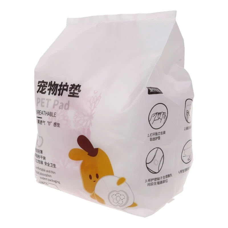 Dog Diaper Pads Inserts 30 Pieces Fit Most Female and Male Washable and Disposable Dog Diapers Belly Bands