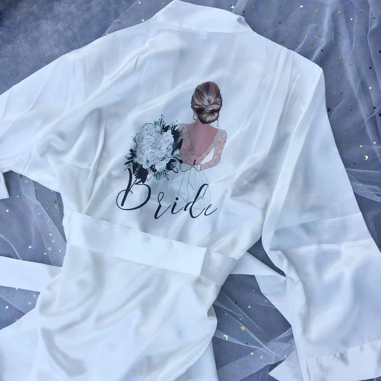 Customized Bridesmaid Maid Of Honor Satin Kimono Robe Wedding Bride Gifts  For Best Friend Marriage Day Bridal Present - AliExpress