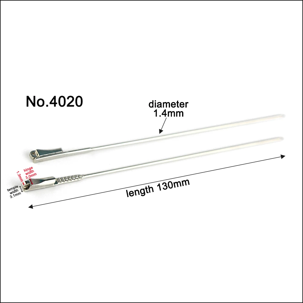 20 stücke (10pairs) brillen Kupfer Metall Draht Core Gläser Reparatur Tempel Ersatz Bein Breite 3mm 4mm 2mm Arten Optionen – Detail 31