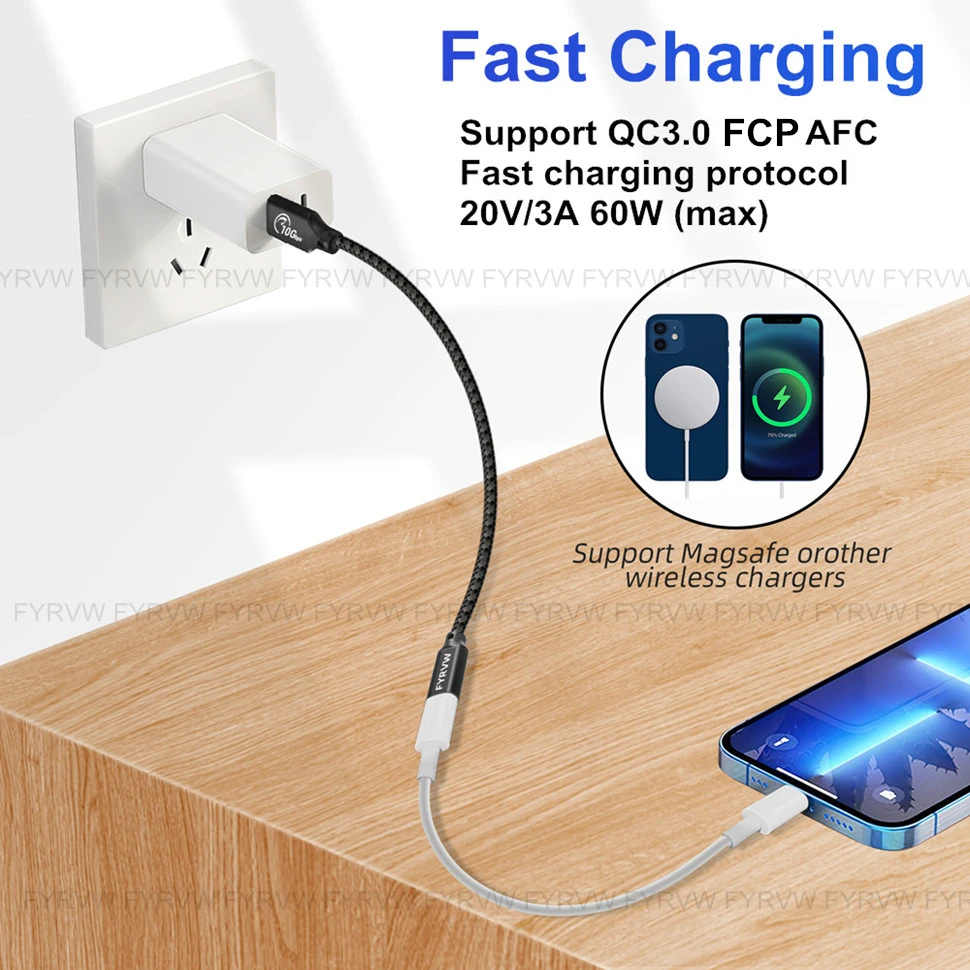USB3.2 10 Gbit/s Bidirektionaler USB A auf USB C Android Auto Extend Kabeladapter Daten Externe SSD Schnellladung für Samsung Pixel – Detail 5