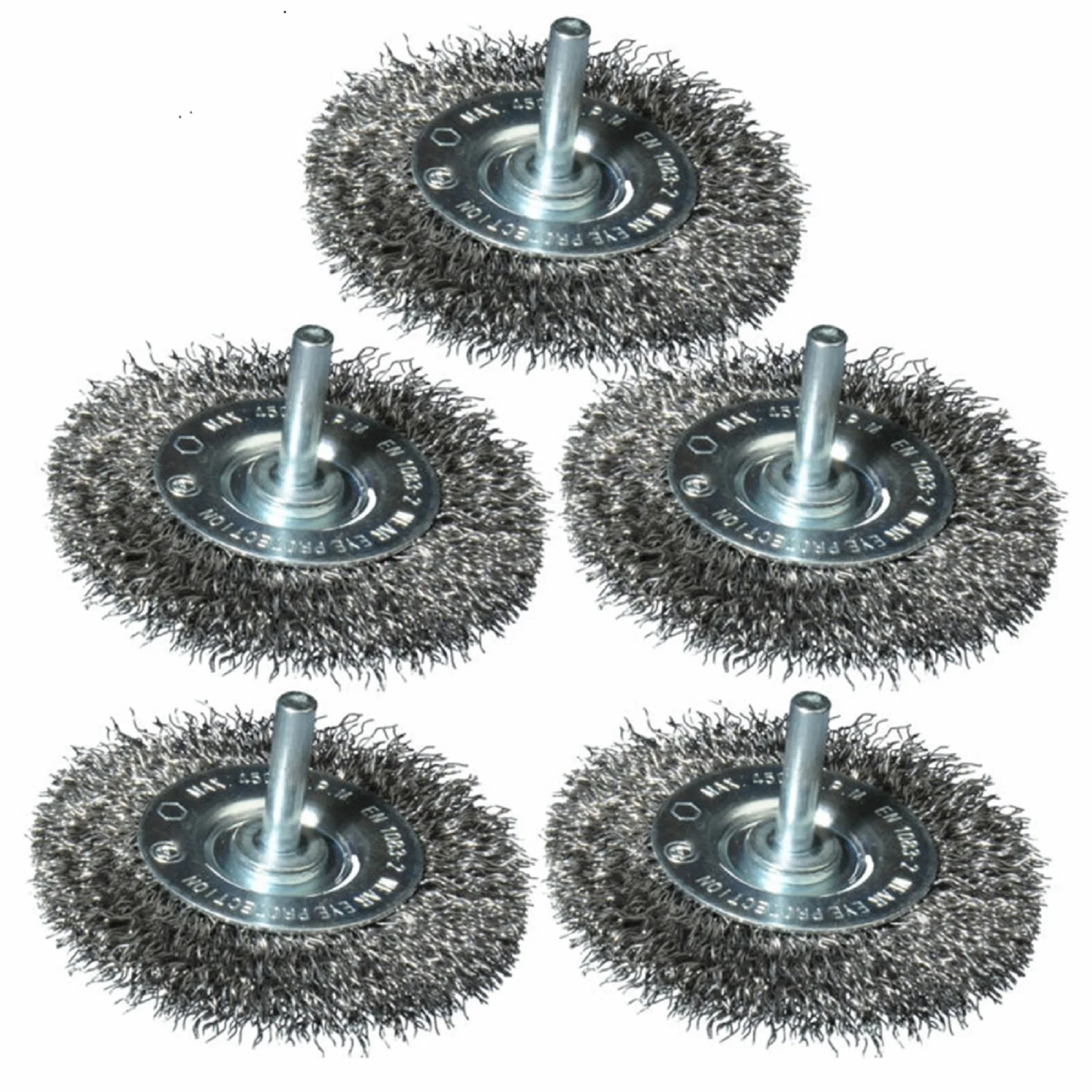

Stainless Steel Wire Wheel Brush Round Handle Tools 0.3mm Steel Wire 4inch Accessories Burring For Cleaning Rust
