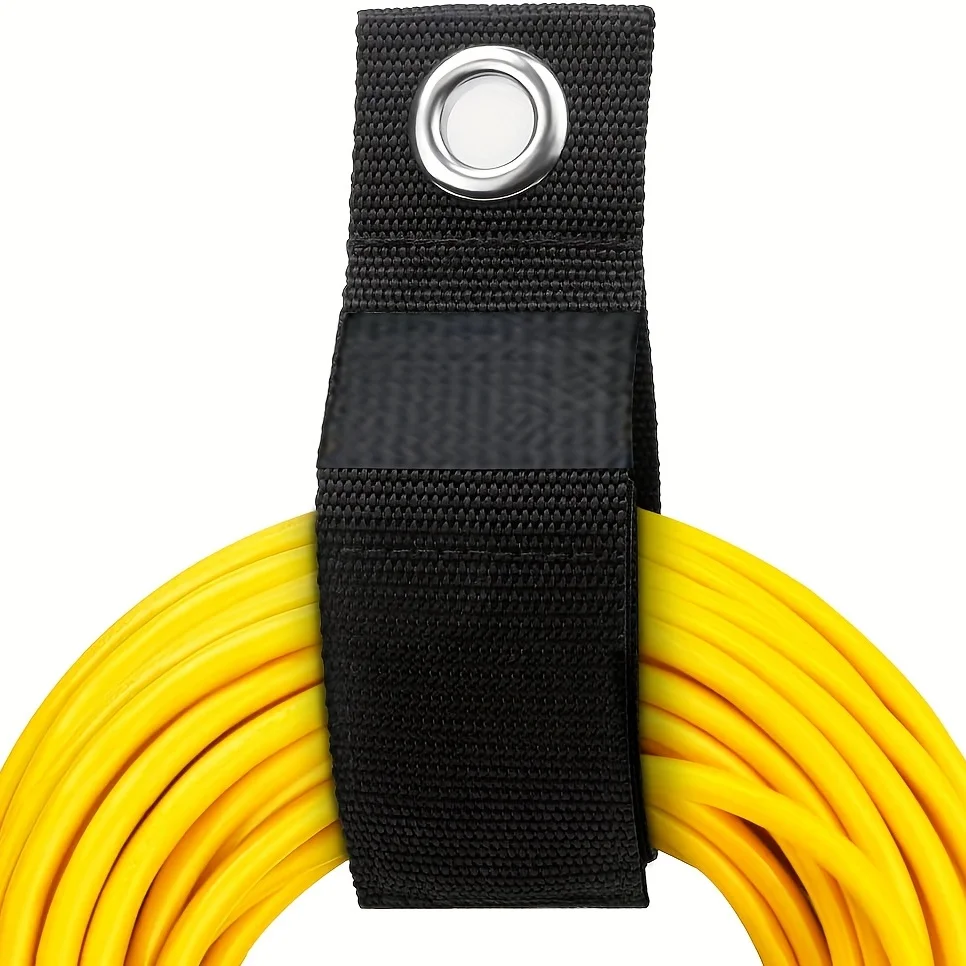 Wowangce 4-Pack Extension Cord Organizer – Heavy Duty, Adjustable Straps For Cords, Hoses, Ropes (39” Long)