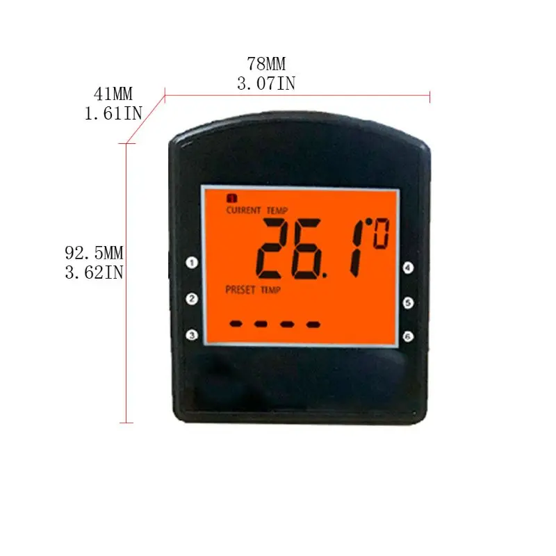 

Bluetooth-compatible Food Thermometer with Long Probe LCD Display for Meat BBQ 367D
