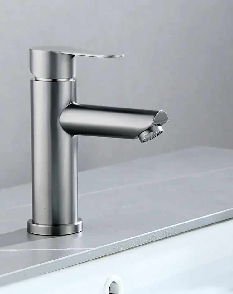 Description Picture 5 of itemBathroom Sink Faucet 304 Stainless Steel Hot and Cold Water Tap Washbasin Bathroom Basin Faucet Accessories Set Sink Bath Mixer