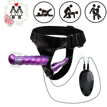 Double Penis Realistic Dildos Strapon Ultra Elastic Harness Belt Strap On Big Dildo Vibrator Adult Sex Toys For Woman Lesbian 2