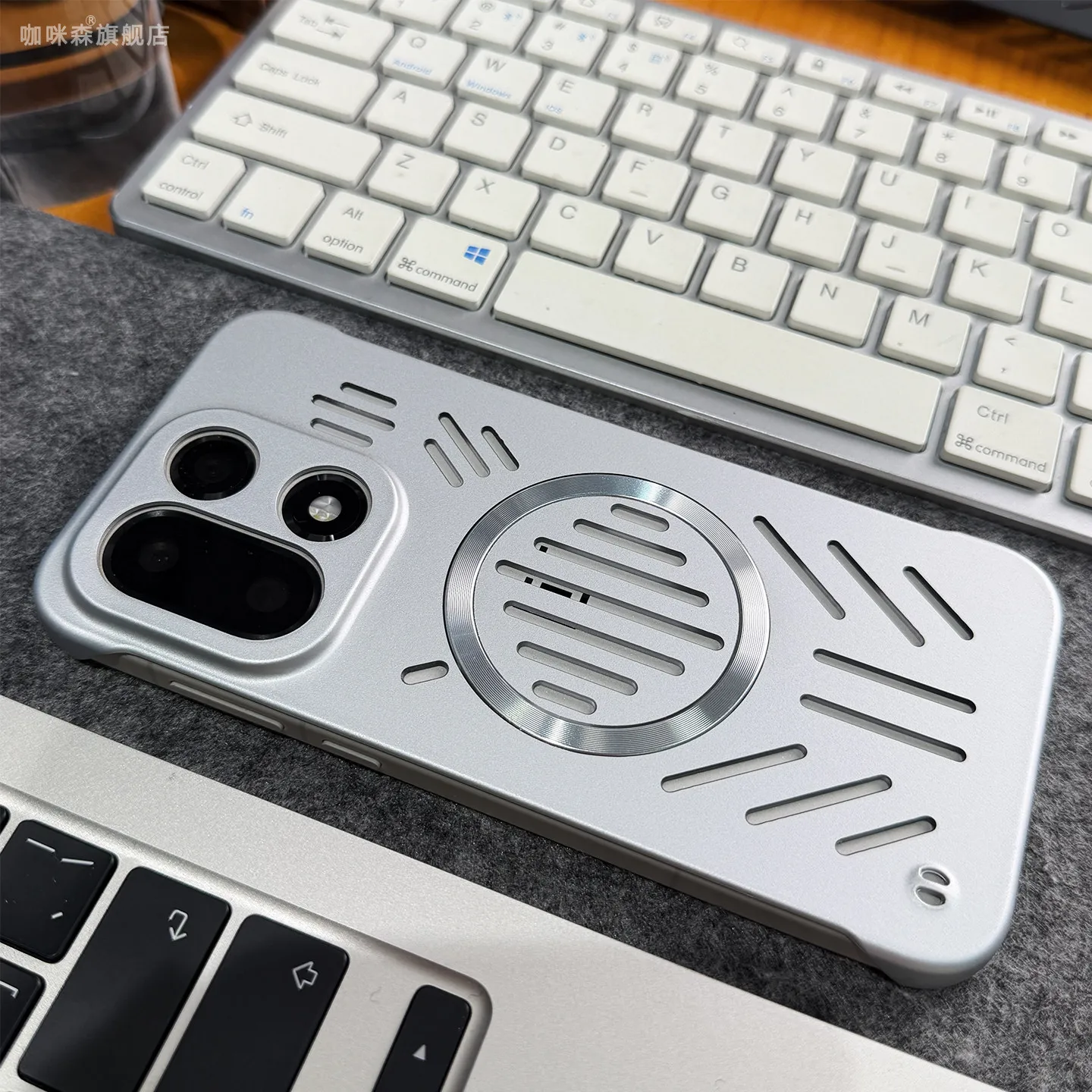 Magnetic Hollow Heat Dissipation Frameless Ultra-Thin PC Case Cover