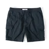 Men Summer Cargo Shorts Pants Elastic Waist Camouflage Shorts Multi-Pockets Casaul Straight Cut Drawstring Trendy Beach Shorts 6