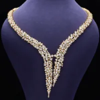 Necklace for Women Luxury Jewelry for Women Free Shipping Jewelry and Accessories Abayas Dubai Luxury Elegant Women's Sets Set 2