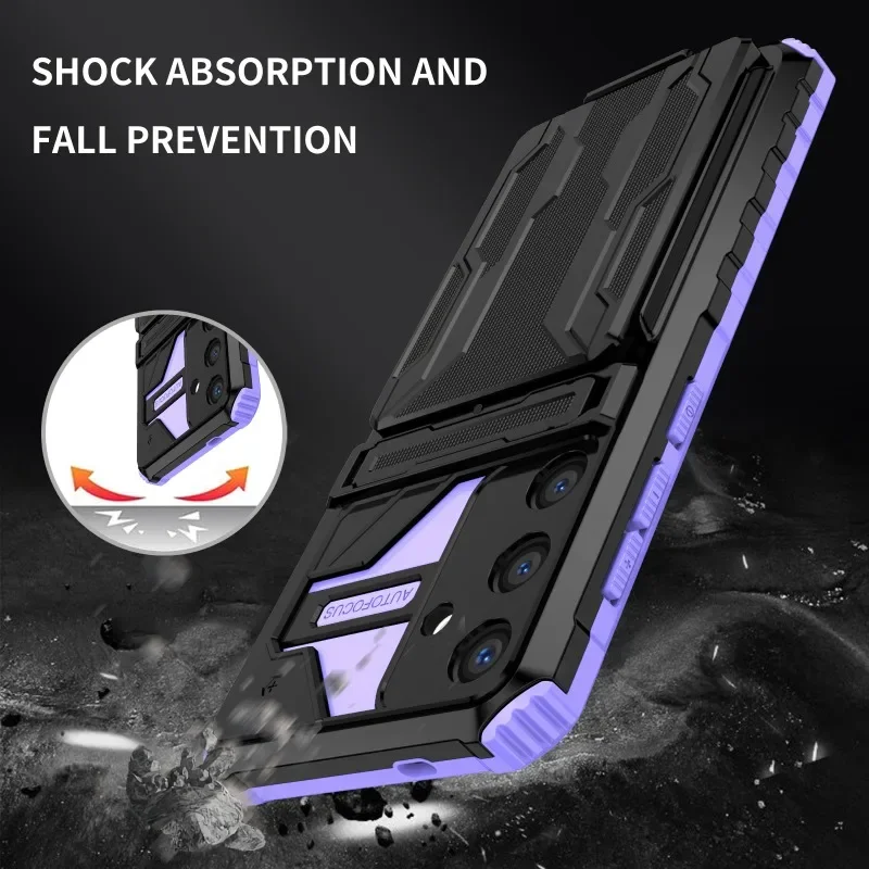 Premium Wallet Card Holder Phone Case with Stand and Anti-Drop Cover