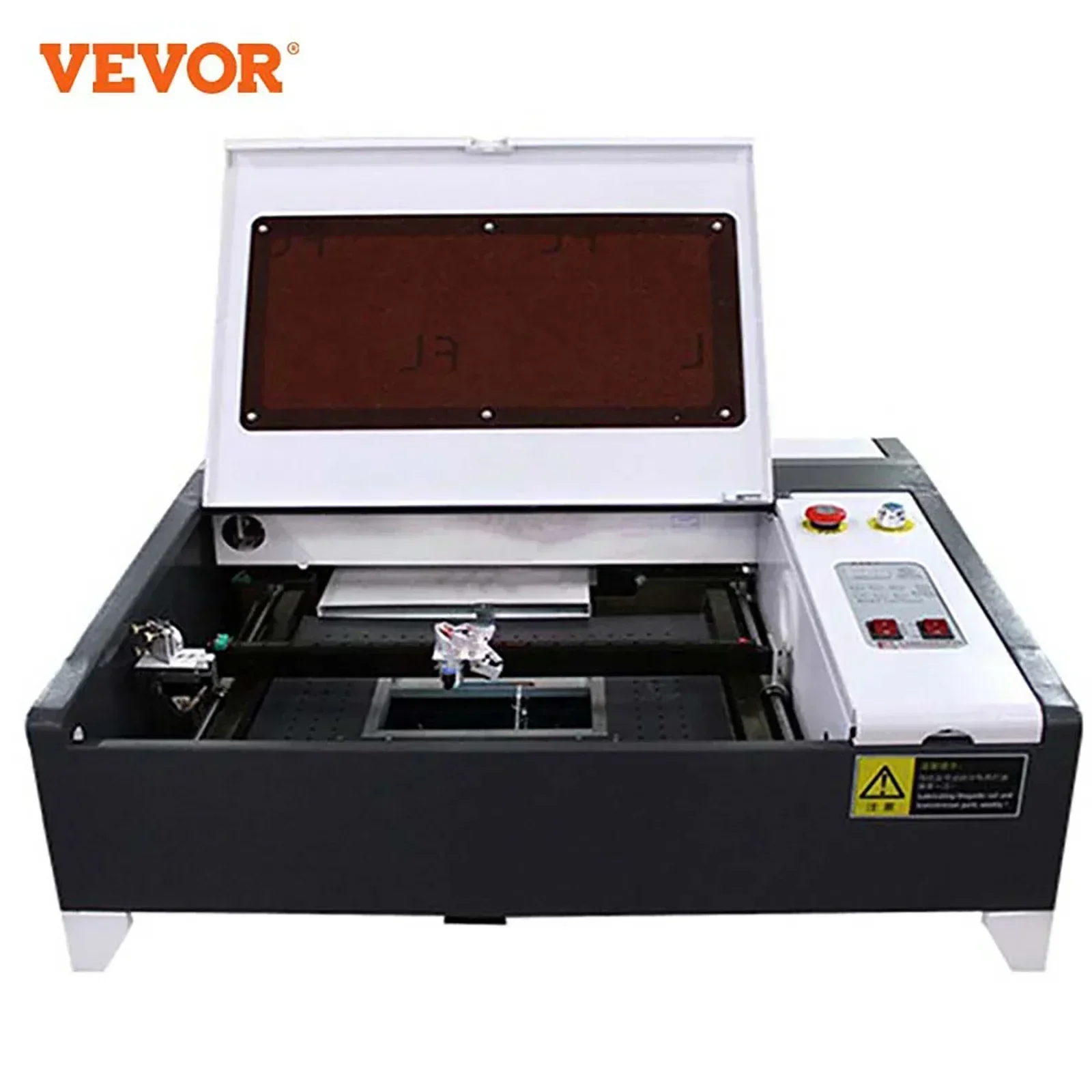 Vevor 50W Co2 400*400Mm Macchina Per Incisione Laser Macchina Da Taglio Laser Ad Alta Velocità Con Tubo Di Vetro Ermetico Co2 Per Legno Acrilico