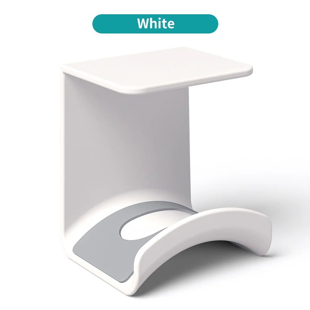 Sleek Adhesive Headphone Stand Wall Mount Under-Desk Hanger