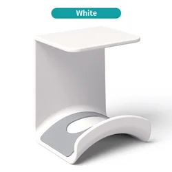 Sleek Adhesive Headphone Stand Wall Mount Under-Desk Hanger (Under desk White)