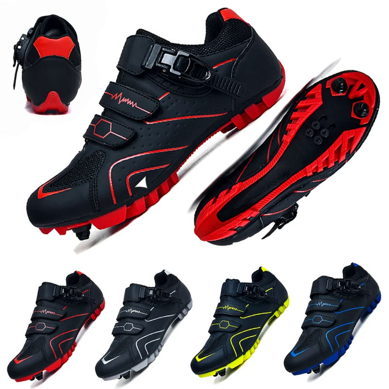 

2024 Bike MTB shoes with men's route clear road bike speed Flat sneakers Race bike Mountain Spd bike shoes cycling shoes