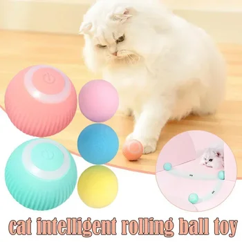 Smart Cat Toys Automatic Rolling Ball Electric Cat Toys Interactive For Cats Training Self-moving Kitten Toys Pet Accessories 3