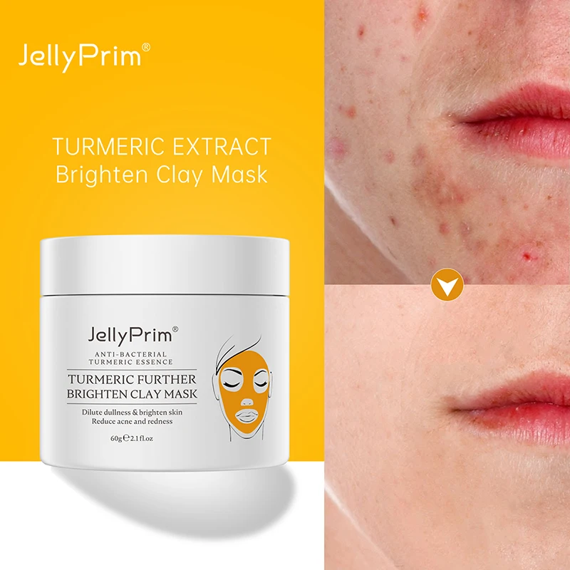 Jellyprim Turmeric Acne Face Mask Whitening Cream Pimple Treatment