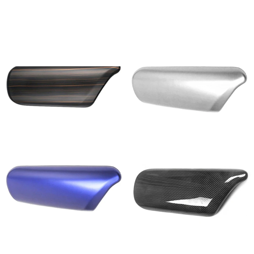Carbon Fiber Car Center Armrest Cover Panel Chrome - Sporty Auto Interior Accessory