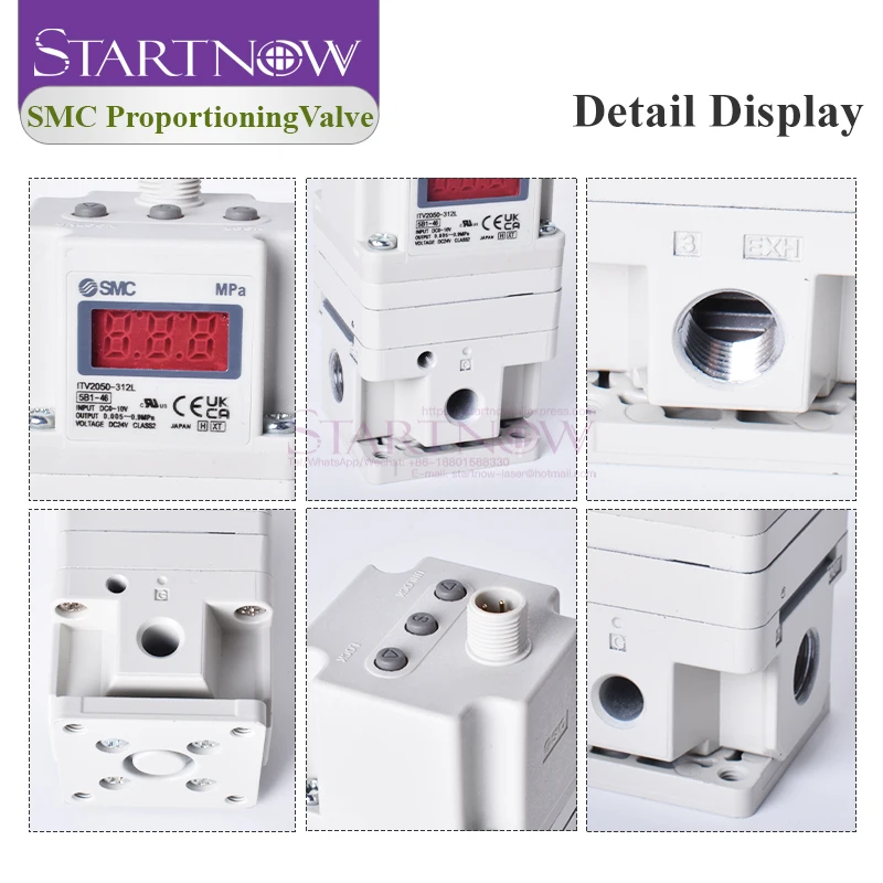Startnow SMC 타입 레귤레이터 비례 밸브 ITV2050 ITV1050 ITVX2030 레이저 절단기용 비례 솔레노이드 밸브