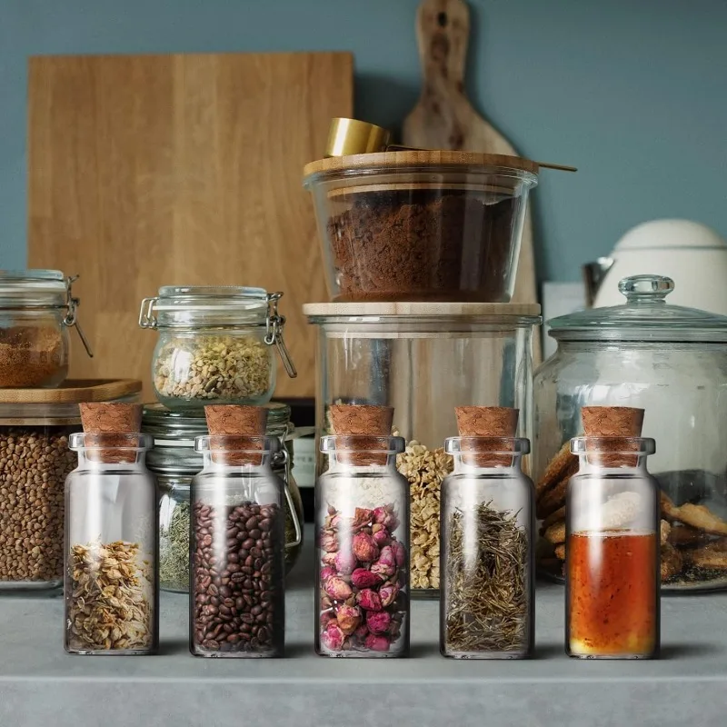 Mini Glass Cork Bottles 4