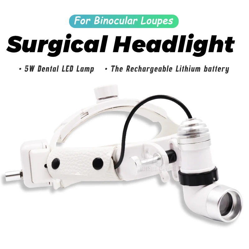 

Dentist Equipment Medical Dental Headlight Adjustable 5W Light Point For Clearer Vision And Bright With LED Lamp Binocular Loupe