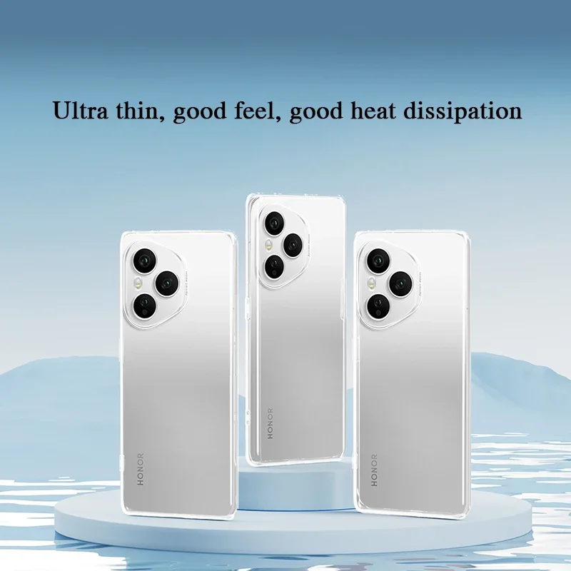 Soft TPU Transparent Phone Case with Clear Lens Protection - Ultra Thin Back Cover