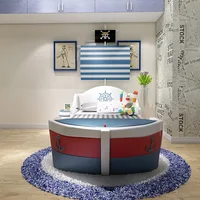 أوروبا الديكور سرير أطفال إطار خشبي السلامة واحدة الحديثة نمط طفل سرير الأولاد تصميم كاما Infantil الأثاث للمنزل 2