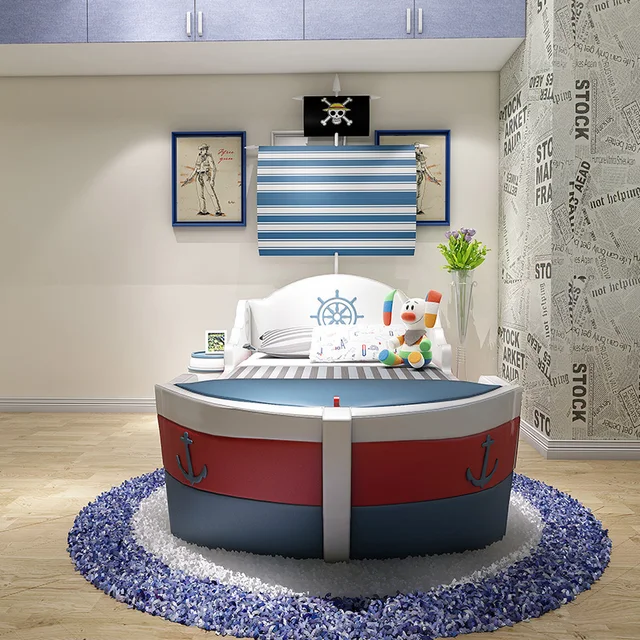 أوروبا الديكور سرير أطفال إطار خشبي السلامة واحدة الحديثة نمط طفل سرير الأولاد تصميم كاما Infantil الأثاث للمنزل 2