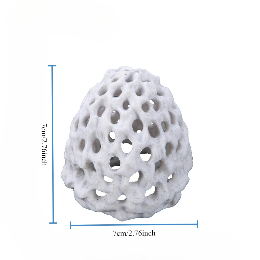 Simulated porous coral stone Aquarium Hides Shelter House Small Fish Tank Decoration Aquaculture Shrimp Cave Pet Supplies 1PC
