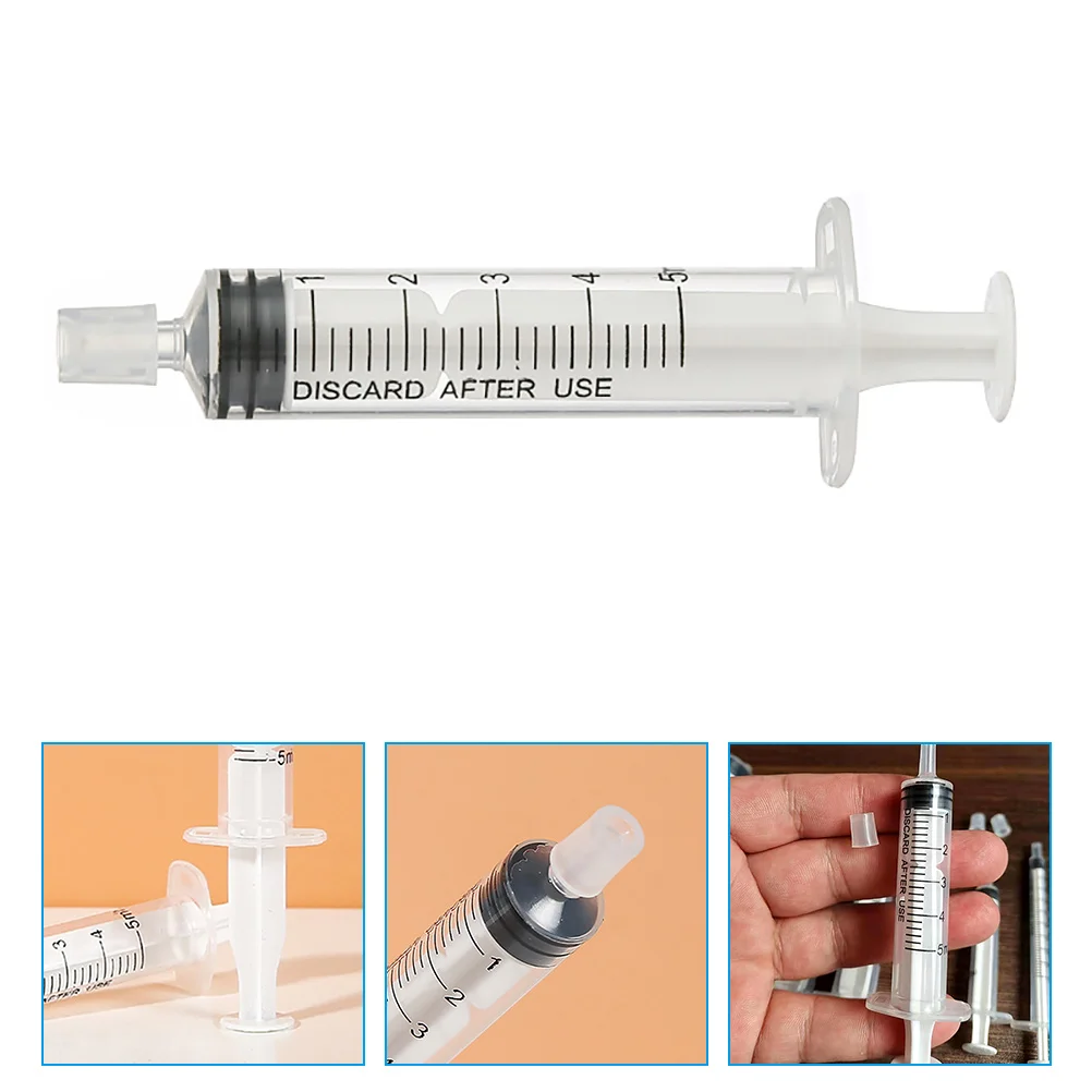 Syringe Dispenser 10pcs Perfume Dispensers Refillable Liquid Measure Syringe With No Needle(5ML)