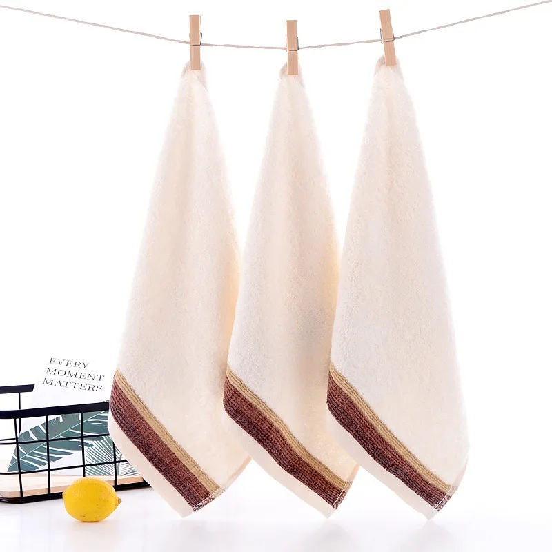 

Cotton soft absorbent small square towel is machine washable