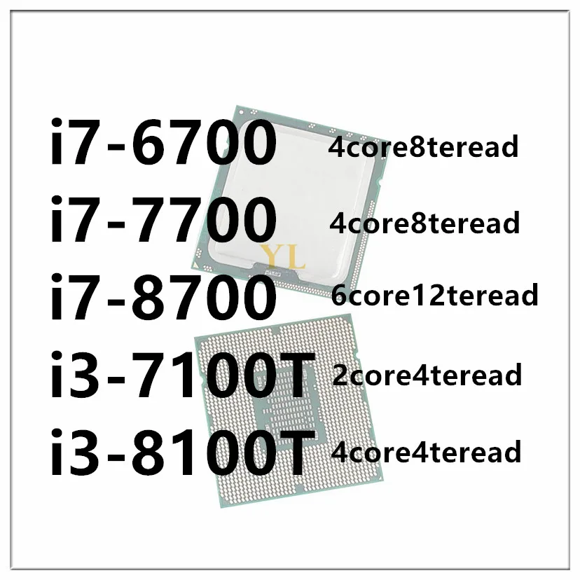 i7-6700 i7-7700 i7-8700 i3-7100T i3-8100T intel xeon processors