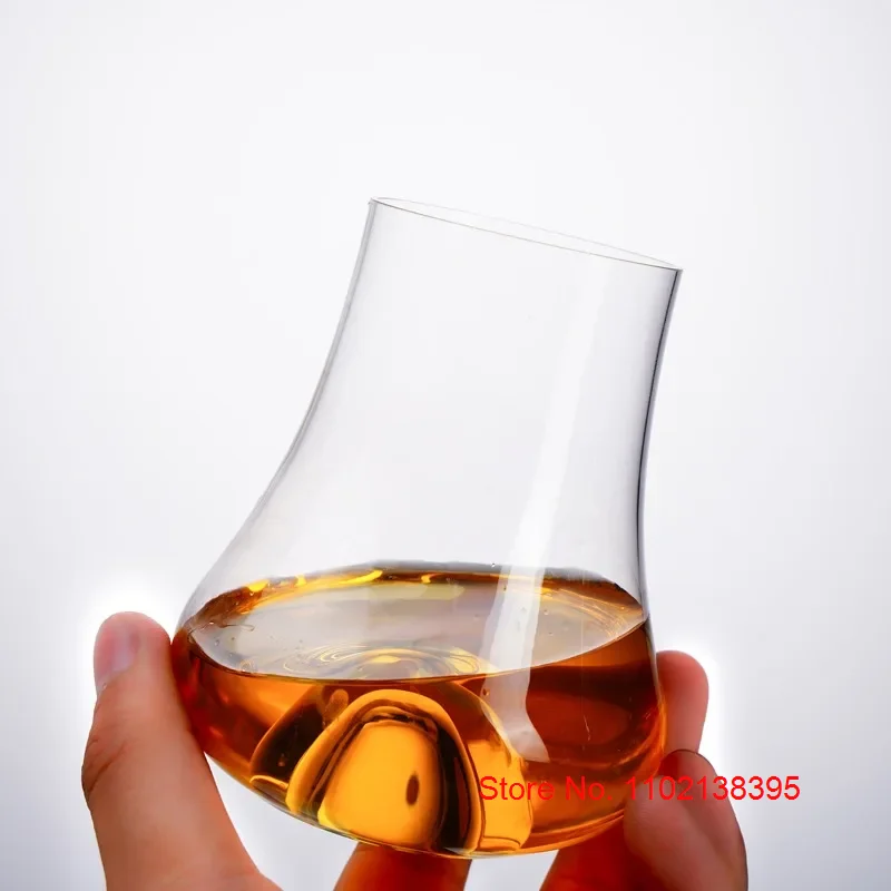 Professional Whisky Snifer Glass Niche Crystal Wine Tasting Glasses Concave Bottom Gather Aroma Smell Whiskey Copita Nosing Cup