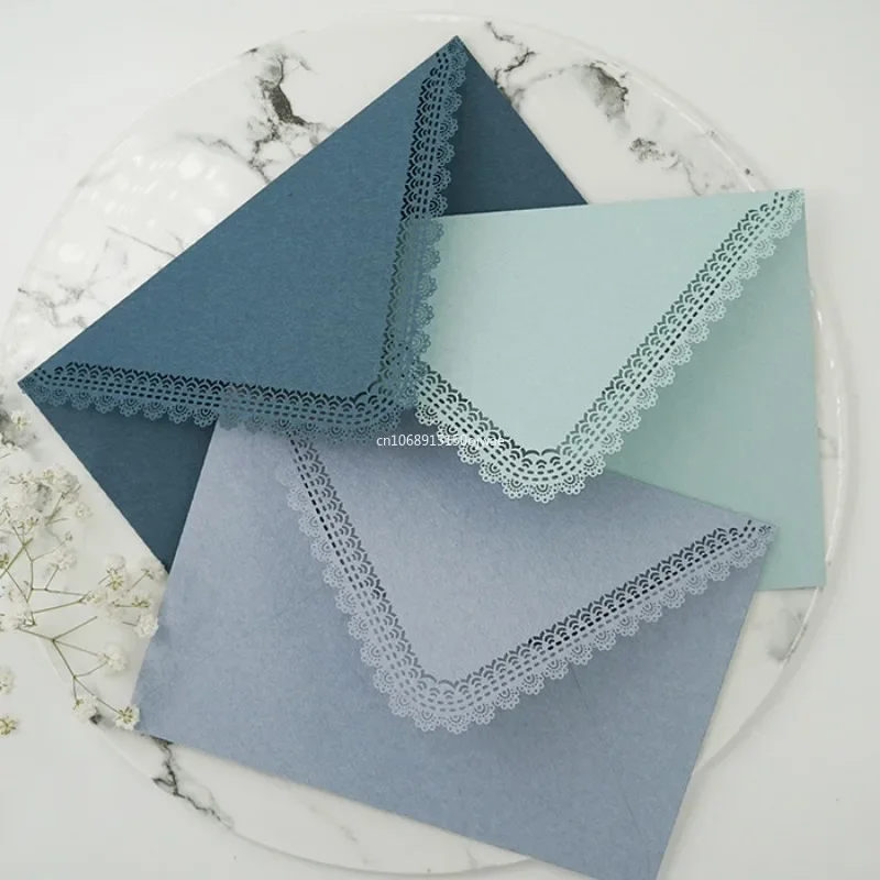 1pcs Hollow Lace Envelopes Vintage Western Envelopes for Wedding Party Invitation Cards Gift Kawaii Korean Stationery