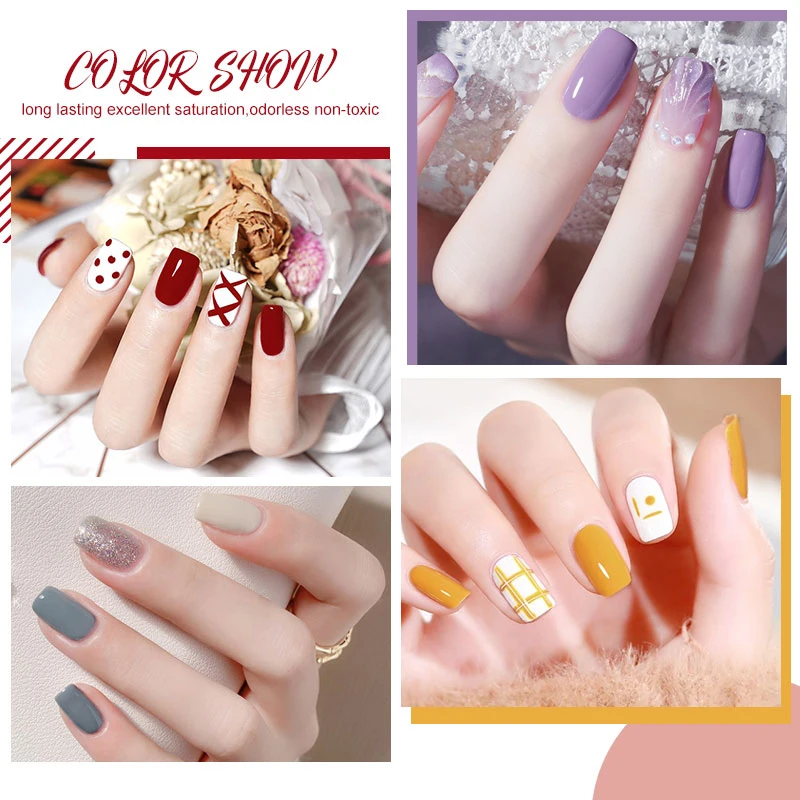 Limegirl Gel Nail Polish Kit With MINI LED Light Quick Nail Extension Kit Gel Varnish Soak Nail Polish Base Coat Tool Kit 4