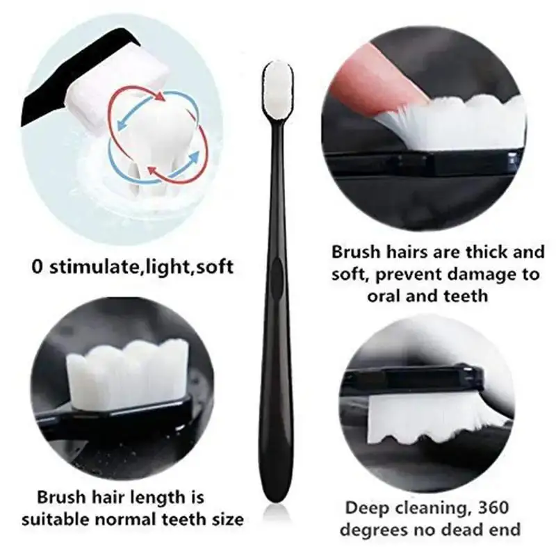 Toothbrush, Household, 5pcs, Micro-nano, Ultra-soft