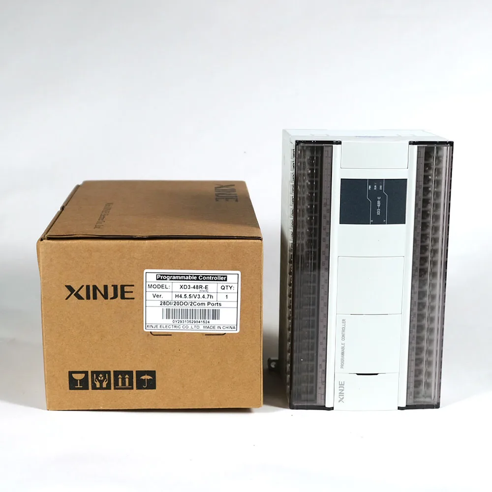 XINJE XD3 Series XD3-48R-E релейный выход AC220V 28DI 20DO 2COM порты PLC промышленный контроллер в коробке