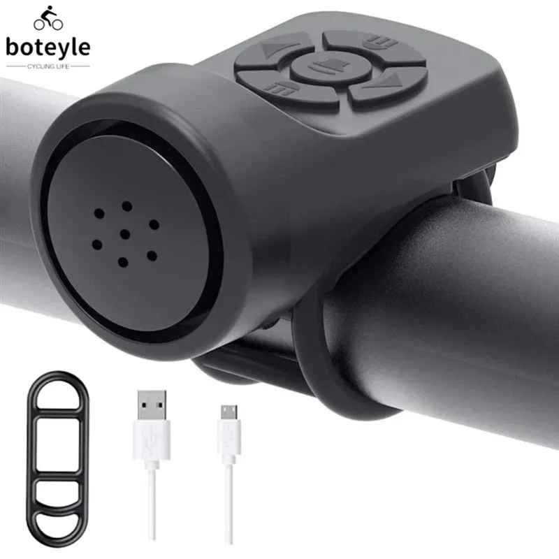 

Велосипедный Электронный громкий Гудок с USB-зарядкой, 120 дБ